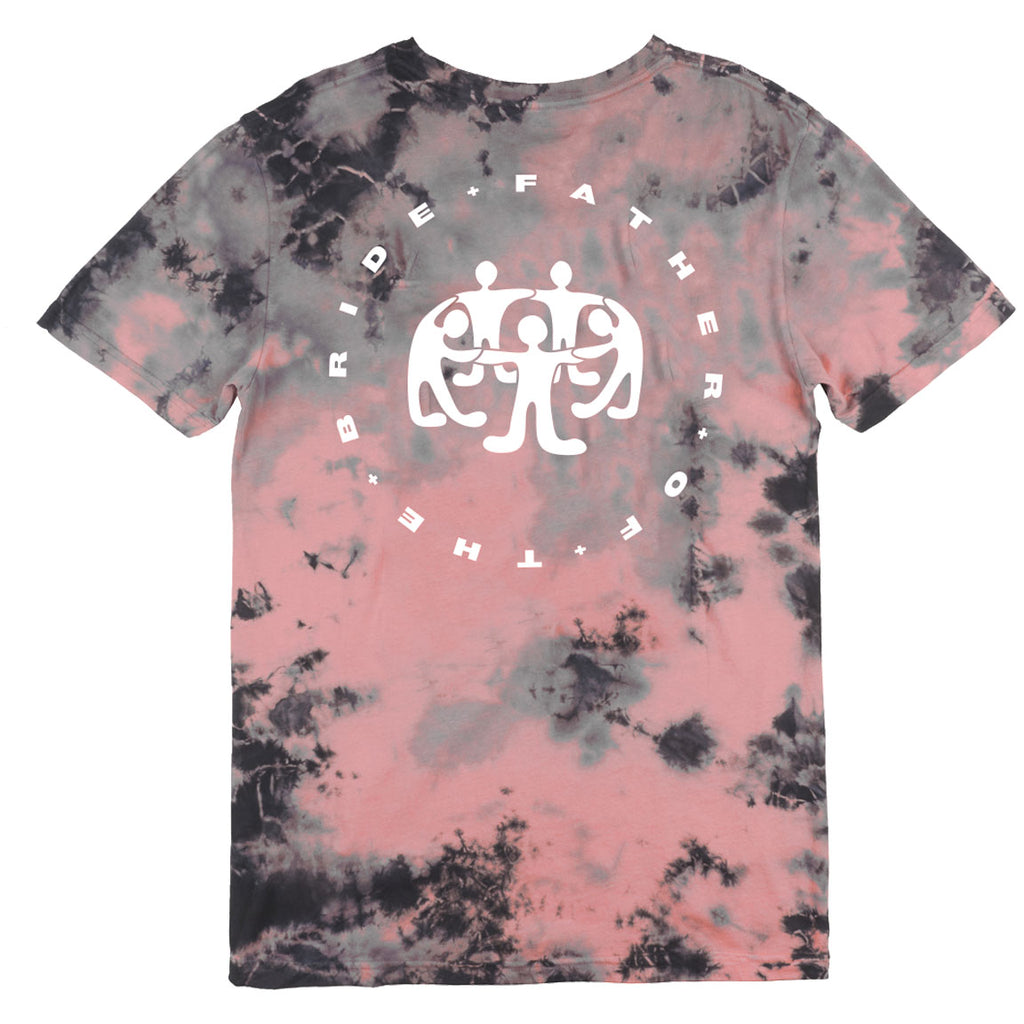 Pink Tie Dye T-shirt // Pink and Black Tie Dye T-shirt // Pink